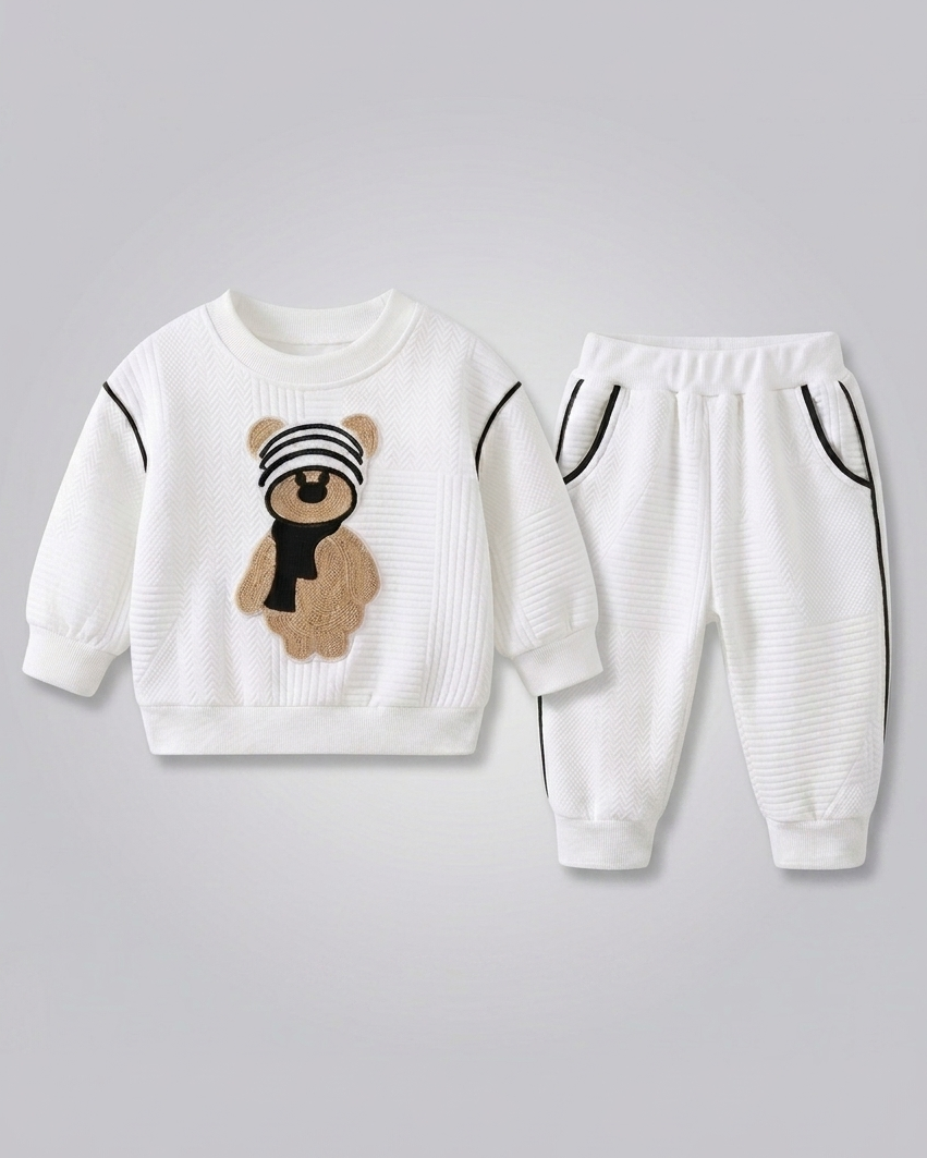 Conjunto bebé 2 piezas con estampado de osito ropa bebé invierno niño y niña en España