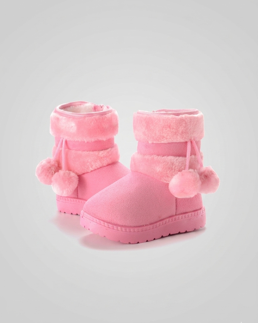 Bota cálida forrada de piel para el invierno en España