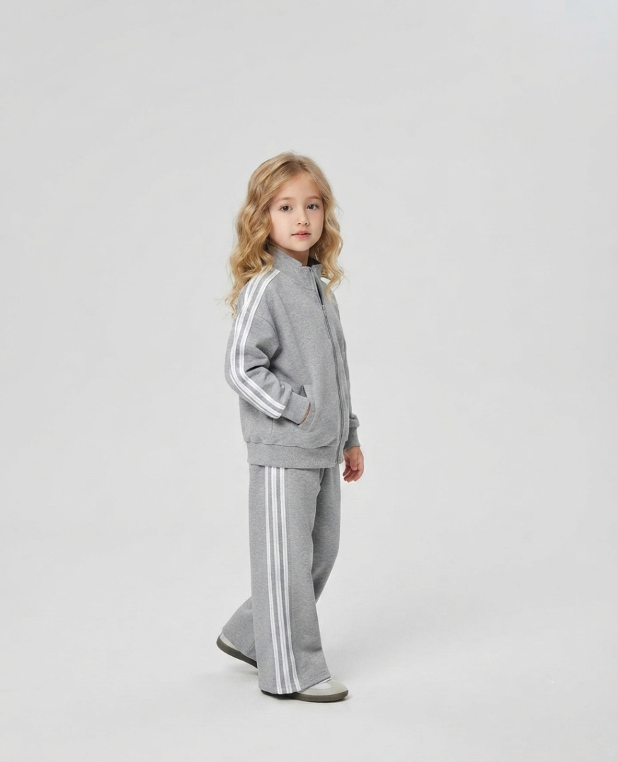 Conjunto Deportivo Niña 2 Piezas Rayas Laterales