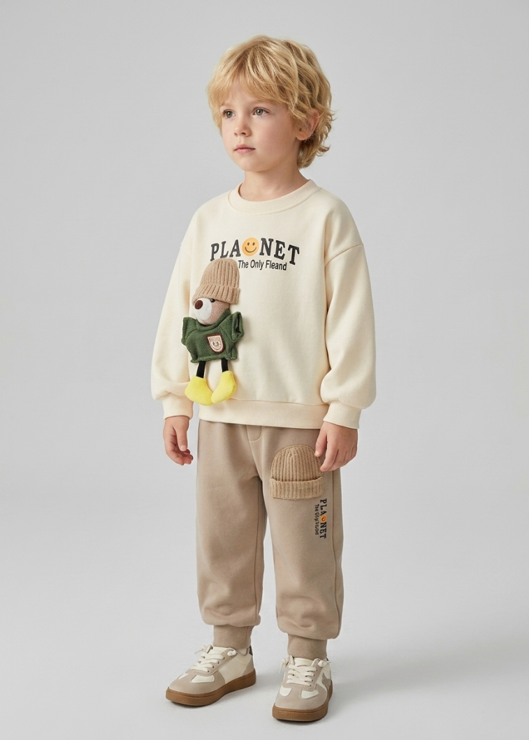 Conjunto de invierno niño 2 piezas: cálido ropa niño invierno Ideal para primavera y para clima otoñal , fabricante en España