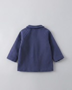 Abrigo de invierno infantil clásico elegante para niño y niña vista completa