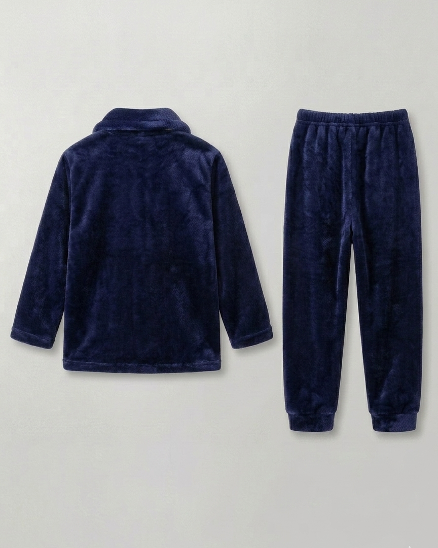 Pijamas de invierno para niños 2 piezas de felpa cálida conjunto pijama infantil invierno en España