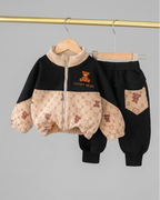 Conjunto Niño Invierno 2 Piezas Lucky Bear Chaqueta y Pantalón Deportivo