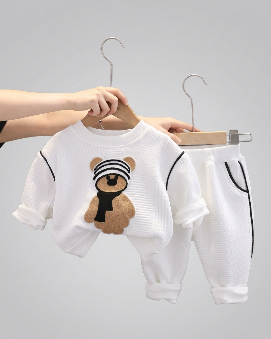 Conjunto bebé 2 piezas con estampado de osito ropa bebé invierno niño y niña en España