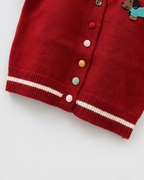 Vestido niña invierno de punto con lazo en el cuello y mangas largas estilo clásico,Ideal para primavera en España