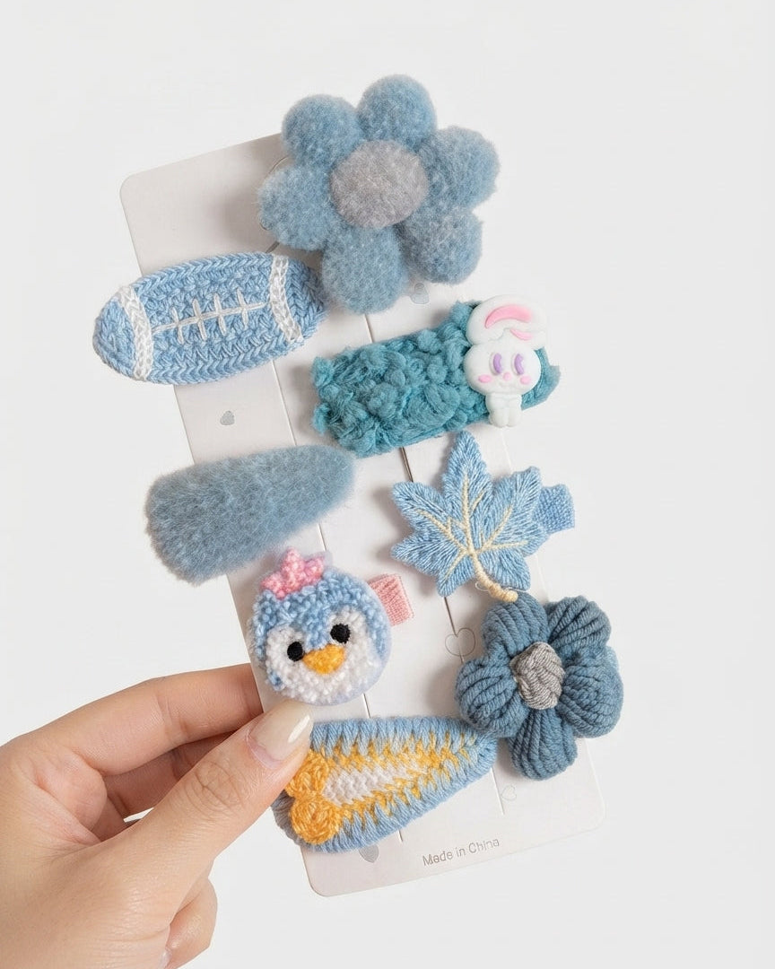 Pinzas para el cabello infantiles de múltiples formas con diseño primavera-verano