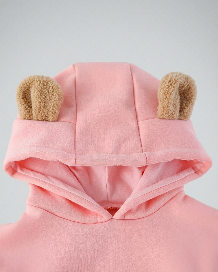 Conjunto niño 2 piezas ropa infantil: sudadera con capucha con diseño de oso 3D y pantalón vaquero elástico,Ideal para primavera y verano en España