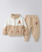 Conjunto de invierno niño 2 piezas chaqueta con cremallera y pantalón deportivo Lucky Bear en España