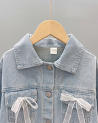Conjunto Niña Denim Encaje 2 Piezas Vaquero Infantil
