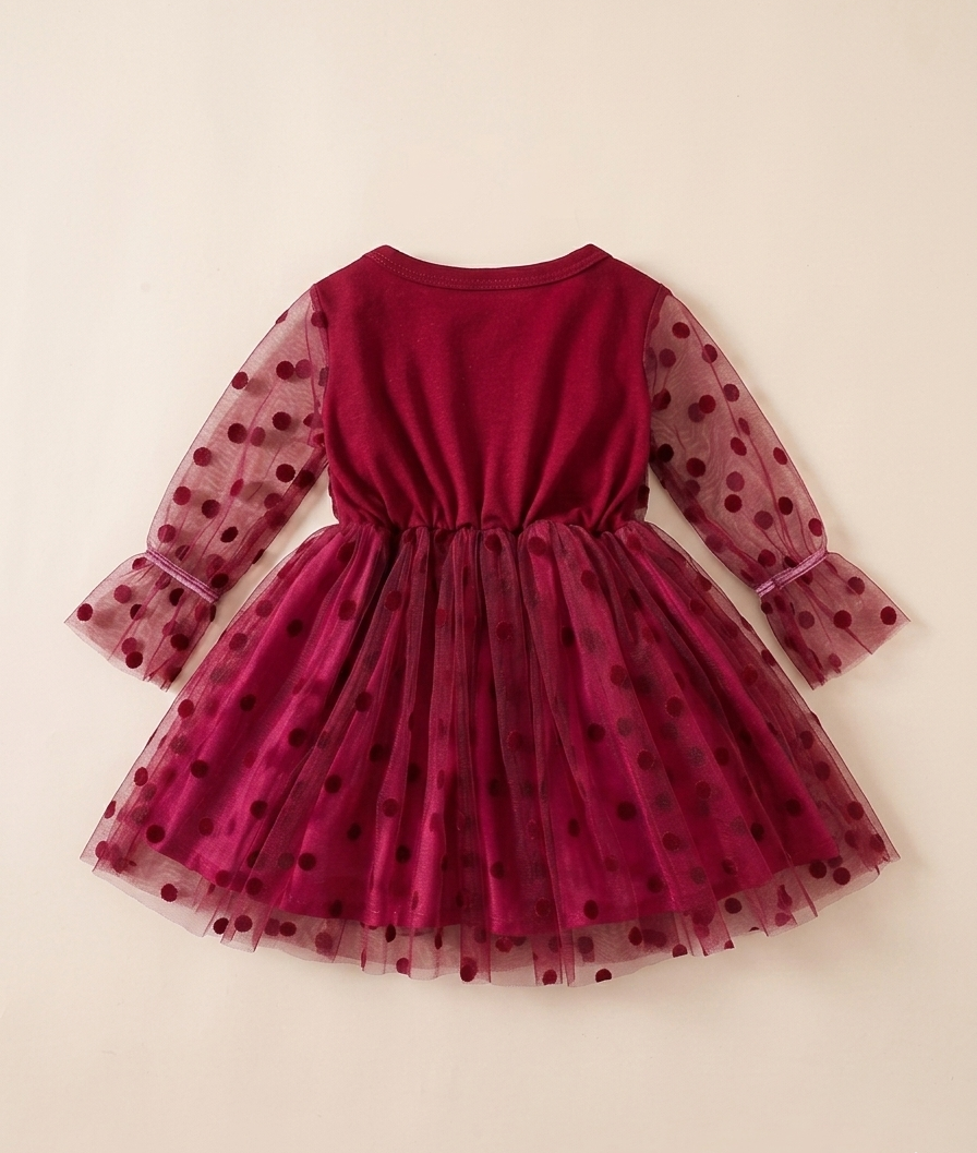 Vestido de Tul con Lunares para Niña