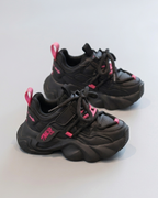 Zapatillas Negras Rosa Niña Deportivas