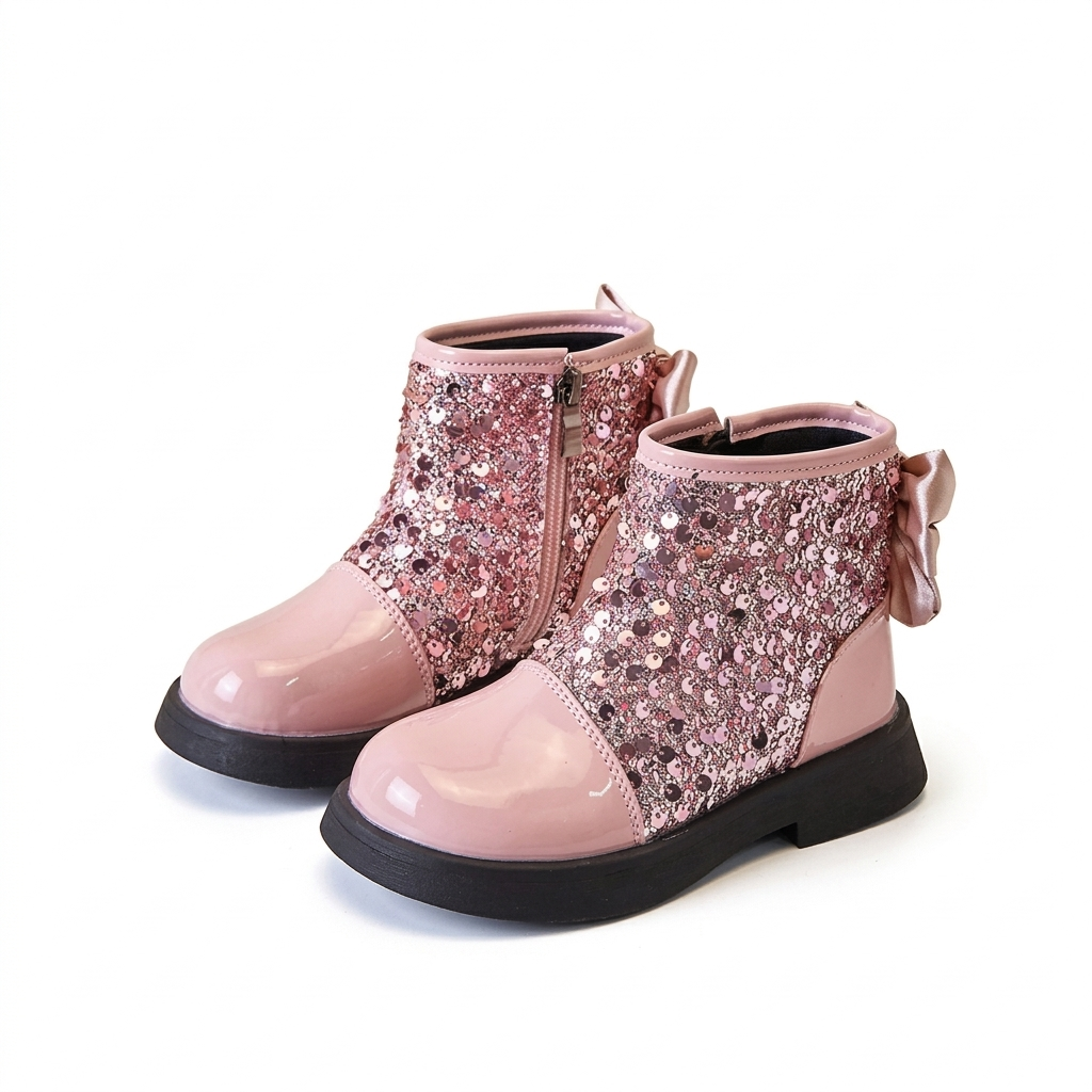 Zapato para niña con diseño brillante y atractivo en España
