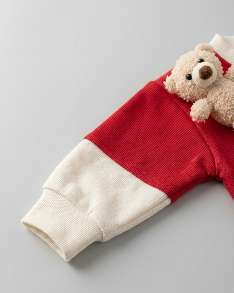 Conjunto bebé 3 piezas ropa infantil con diseño elegante de osito para niño y niña en España