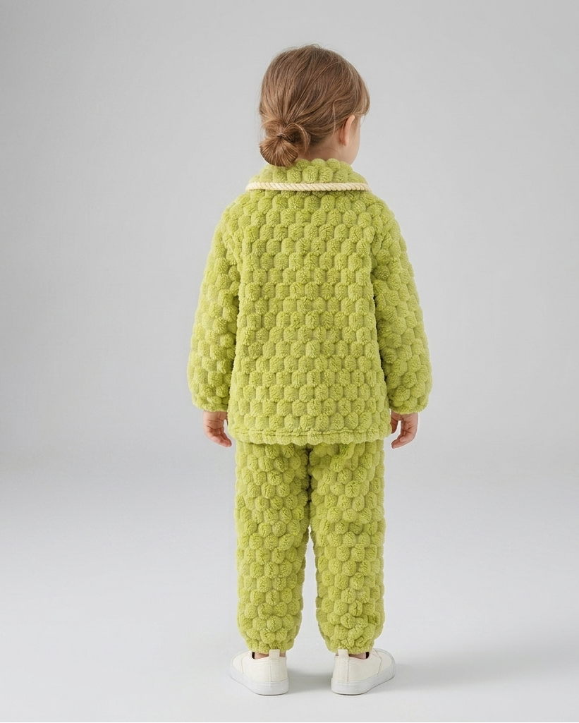 Pijamas de invierno para niños 2 piezas de felpa cálida conjunto pijama infantil invierno en España