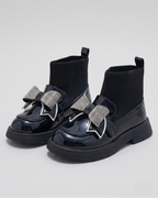 Zapato Lujo Niña Cristales y Lazo