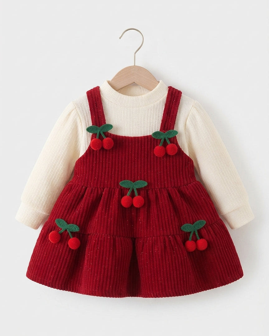 Conjunto niña invierno 2 piezas: suéter corazones y pantalón