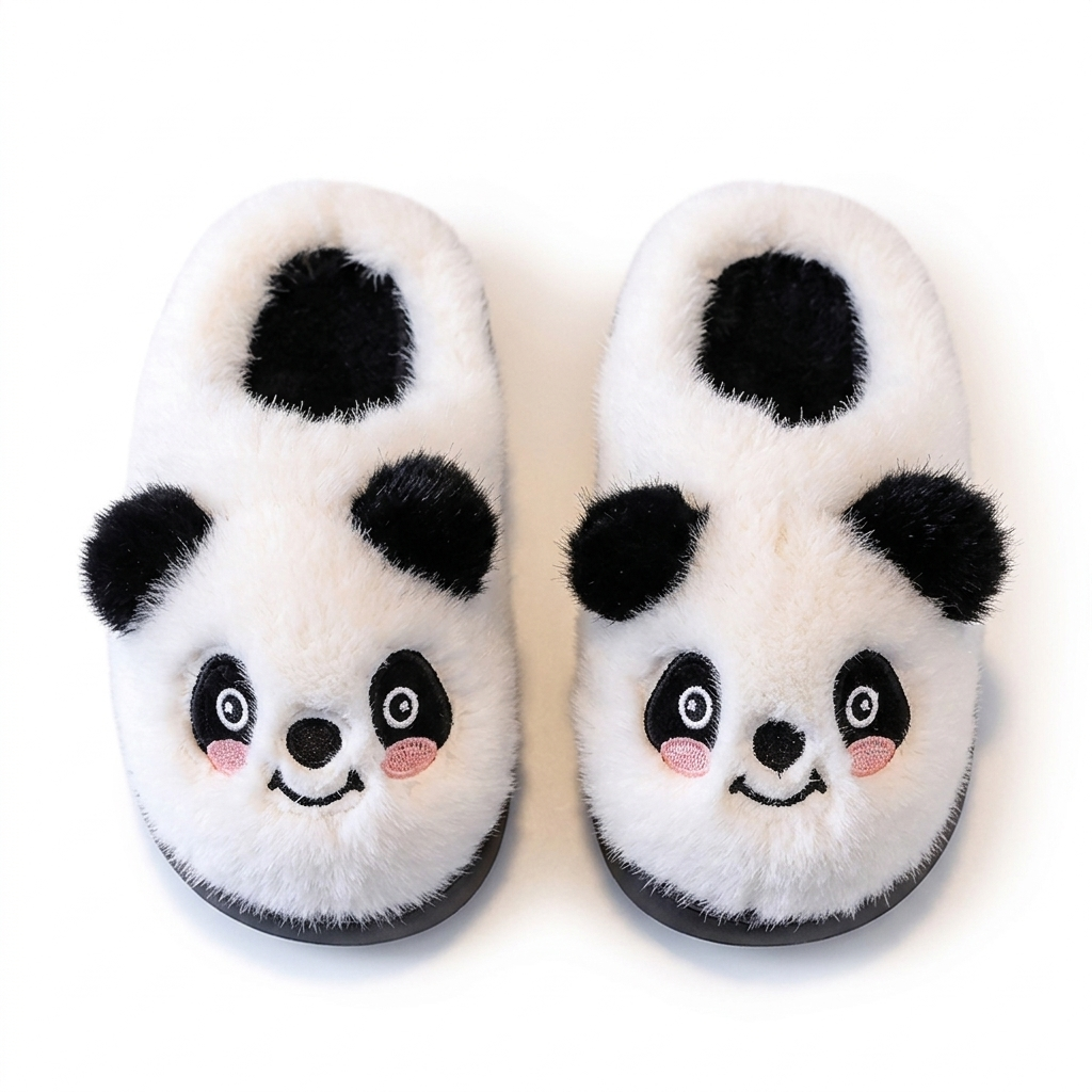 Pantuflas de invierno cálidas con diseño de panda en España