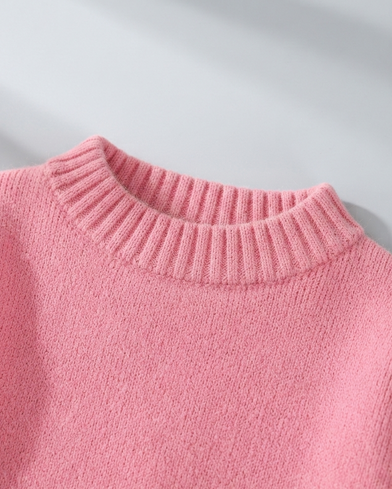 Jersey de Punto para Niña con Elegantes Volantes