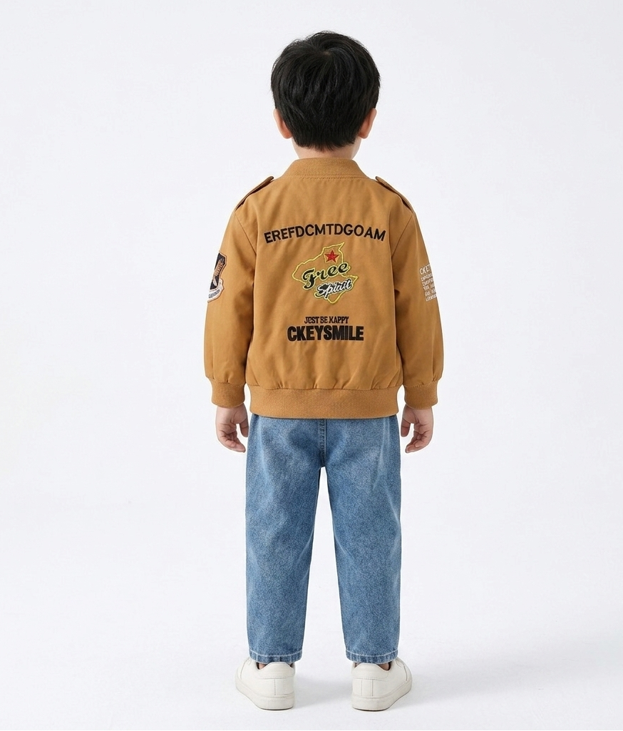 Conjunto bebé niño 3 piezas chaqueta piloto y pantalón vaquero en España