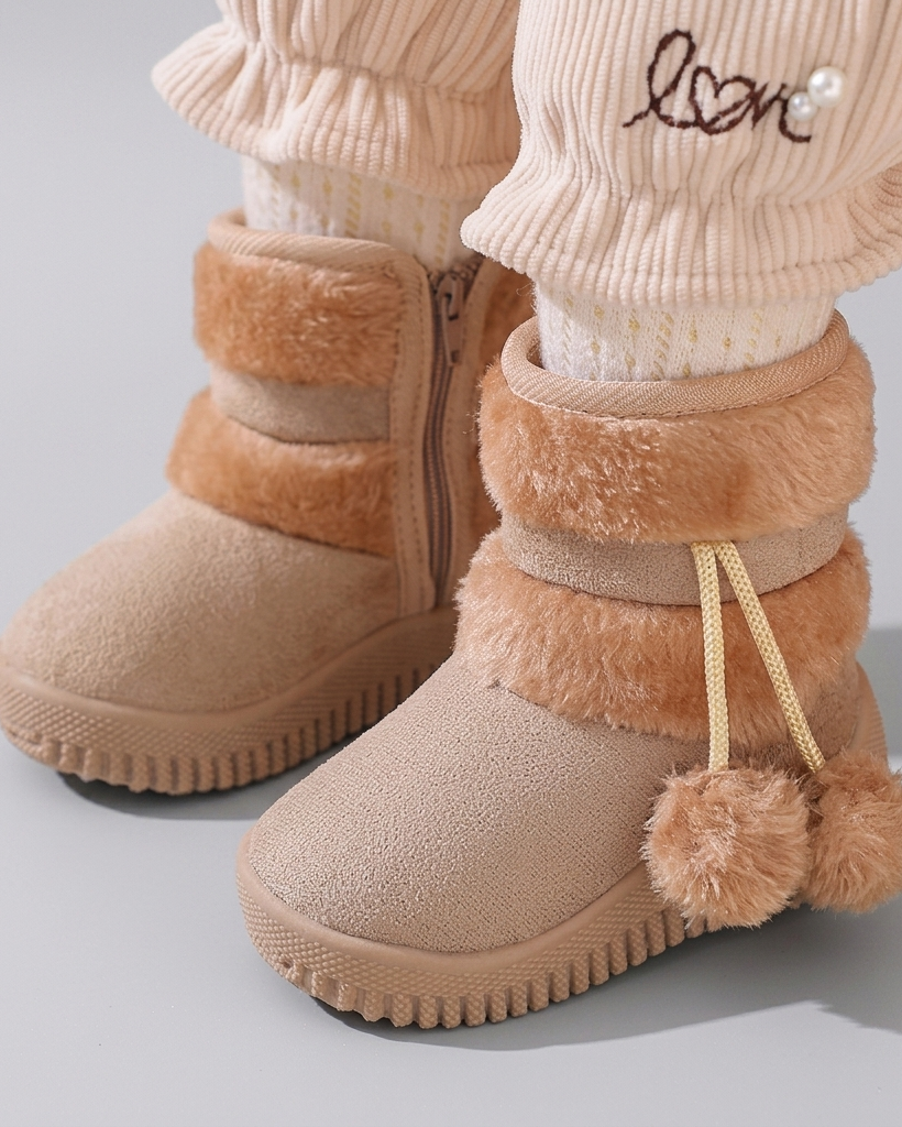 Bota Invierno Infantil Forro de Piel Cálido