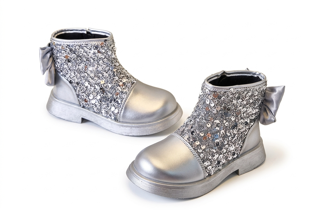 Zapato para niña con diseño brillante y atractivo en España