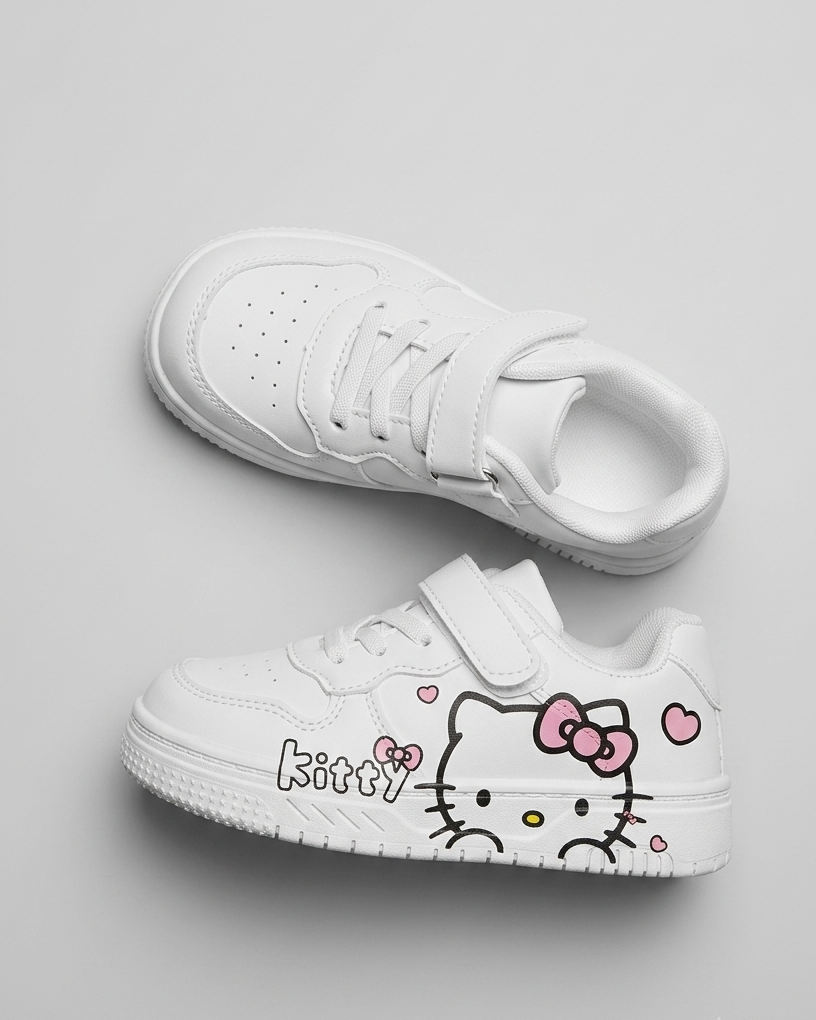 Zapato Blanco Infantil Dibujos Animados