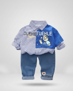 Conjunto niño verano camisa manga corta y pantalón vaquero infantil en España