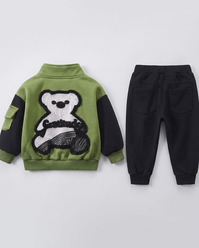 Conjunto deportivo niño 2 piezas chaqueta y pantalón,chándal infantil invierno ,Ideal para clima otoñal  en España