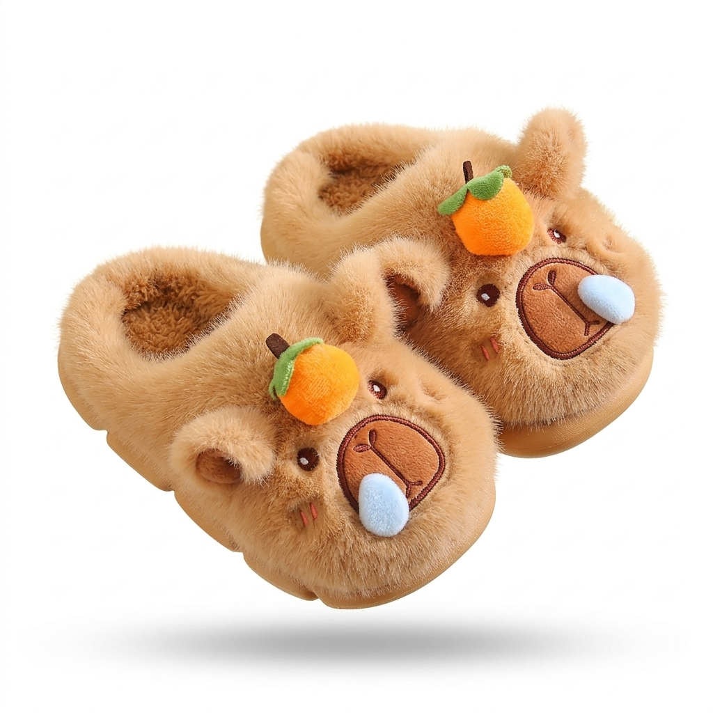 Pantufla de invierno cálida con diseño de dibujos animados en España