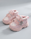 Zapatillas Infantiles Brillantes con Mariposa