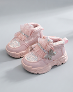 Zapatillas Infantiles Brillantes con Mariposa