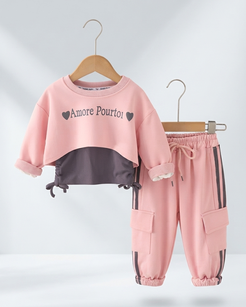Conjunto Deportivo para Niña de 2 Piezas Comodidad, Estilo y Tendencia
