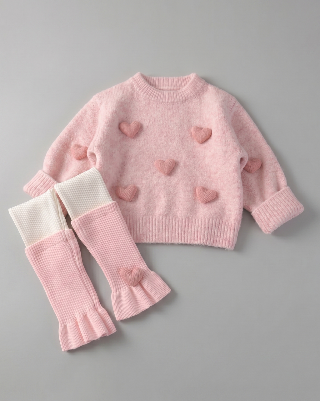 Conjunto Niña Punto 2 Piezas,Volantes Elegante