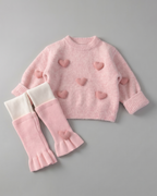 Conjunto Niña Punto 2 Piezas,Volantes Elegante