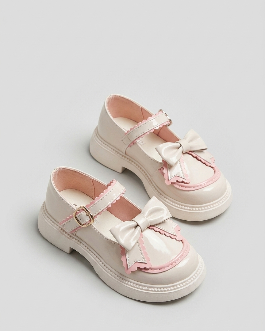 Zapato elegante para niña con diseño de lazo atractivo en España