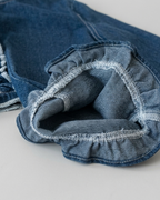 Conjunto niña 3 piezas ropa niña: blusa, chaleco vaquero de mezclilla y pantalón cómodo,Ideal para clima otoñal  en España