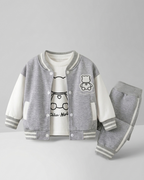Conjunto deportivo niño Bear Cool estilo varsity de algodón suave | conjunto niño cómodo para diario en España