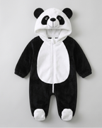 Mono de invierno bebé niño con capucha de animal – pijama infantil de felpa suave en España