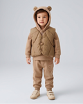 Conjunto bebé invierno 3 piezas cálido con chaqueta y pantalón,Ideal para clima otoñal y principios de invierno  en España