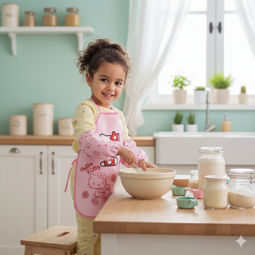 Mochila infantil "Kitty" con diseño floral encantador