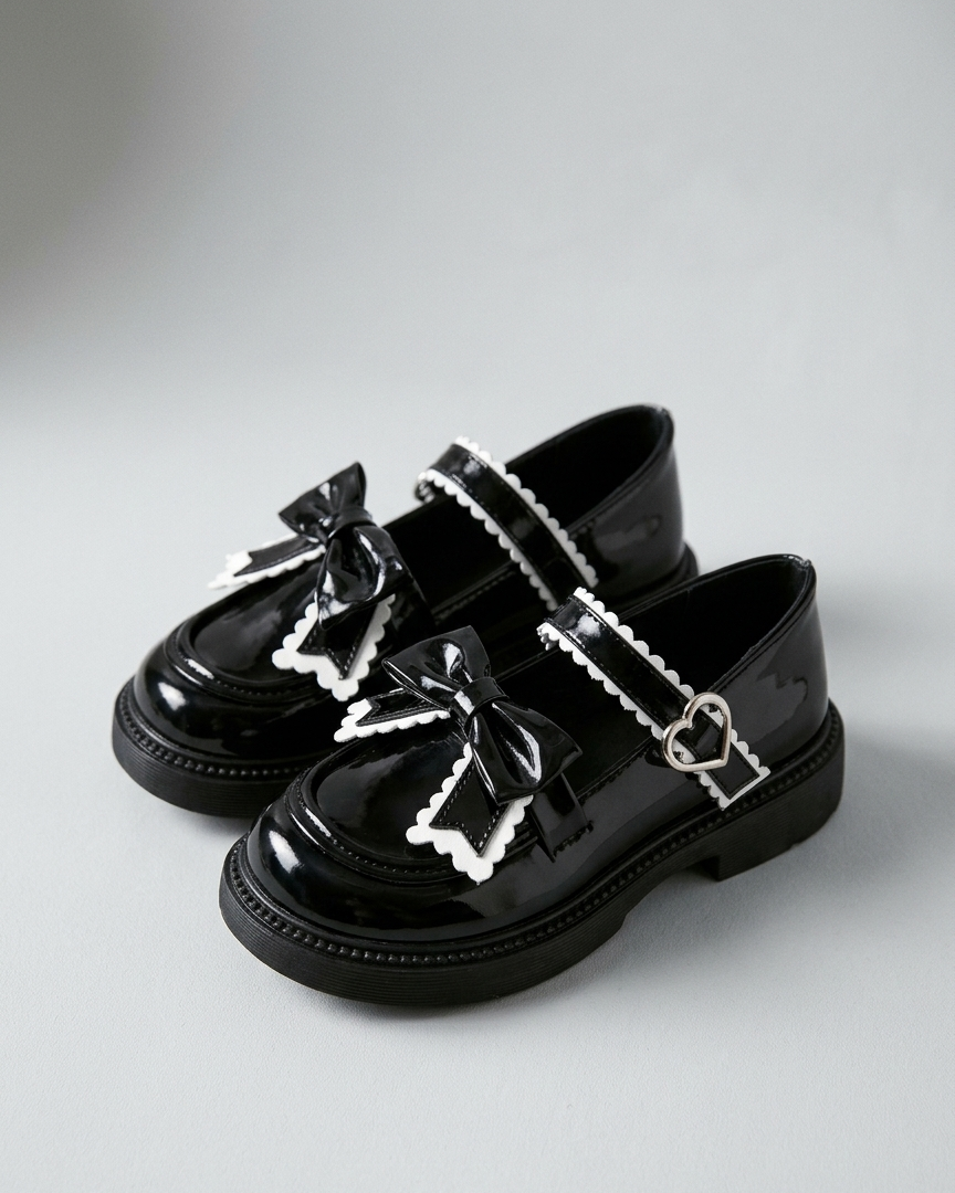Zapato elegante para niña con diseño de lazo atractivo en España