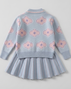 Vestido niña invierno de tejido suave con textura cómoda | vestido niña punto suave | ropa niña elegante en España