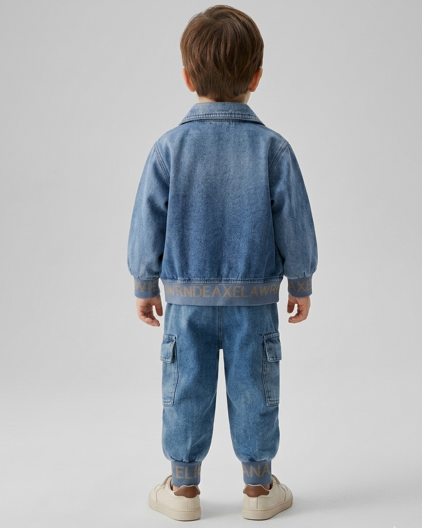 Conjunto infantil denim 3 piezas (chaqueta vaquera, camiseta interior y pantalón vaquero)  ropa infantil niño  en España