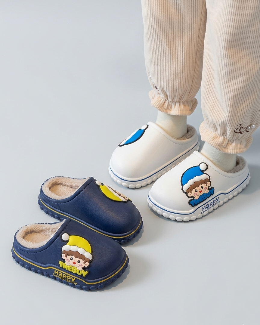 Zapatillas Niño Forro Cálido Cartoon