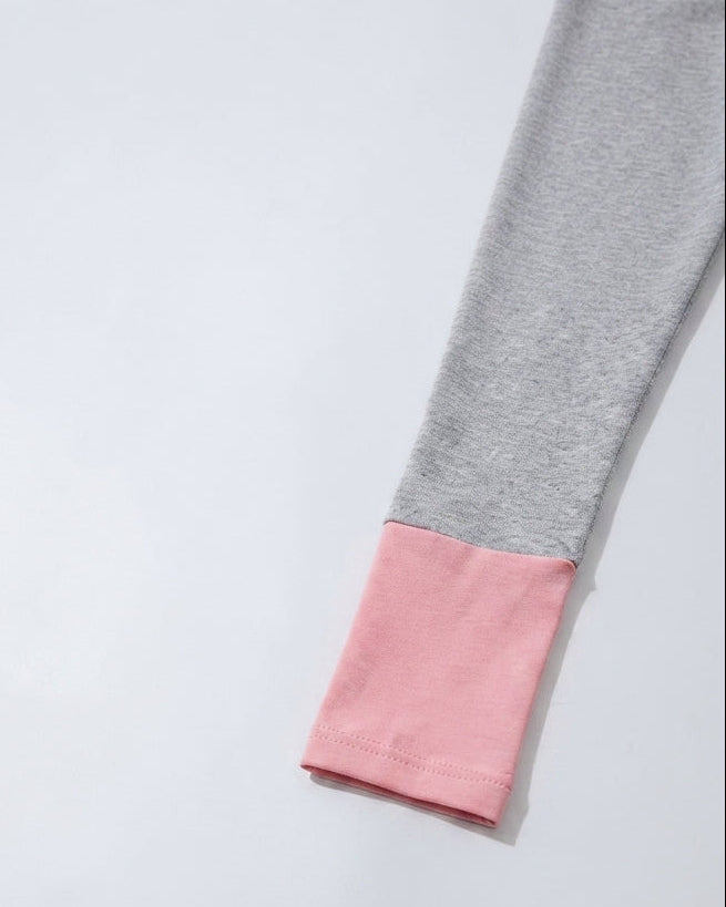 Conjunto Niña 3 Piezas Otoño Invierno Flores Bordadas