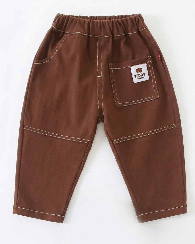 Conjunto niño invierno 3 piezas camisa chaleco de lana y pantalón cómodo vista completa