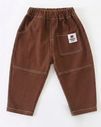 Conjunto niño invierno 3 piezas camisa chaleco de lana y pantalón cómodo vista completa