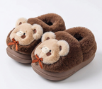 Zapatilla de invierno cálida y divertida con diseño de oso en España