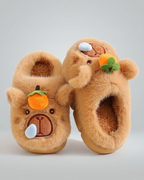 Pantufla de invierno cálida con diseño de dibujos animados en España