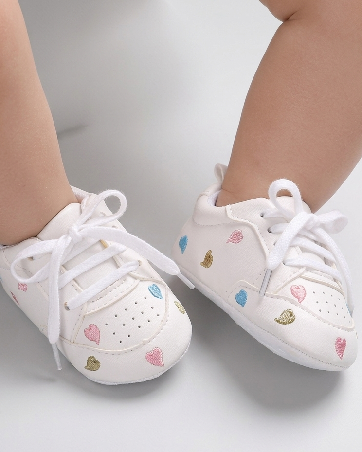 Zapatos bebé suela blanda bordados estrellas niño y niña 0-18 meses en España